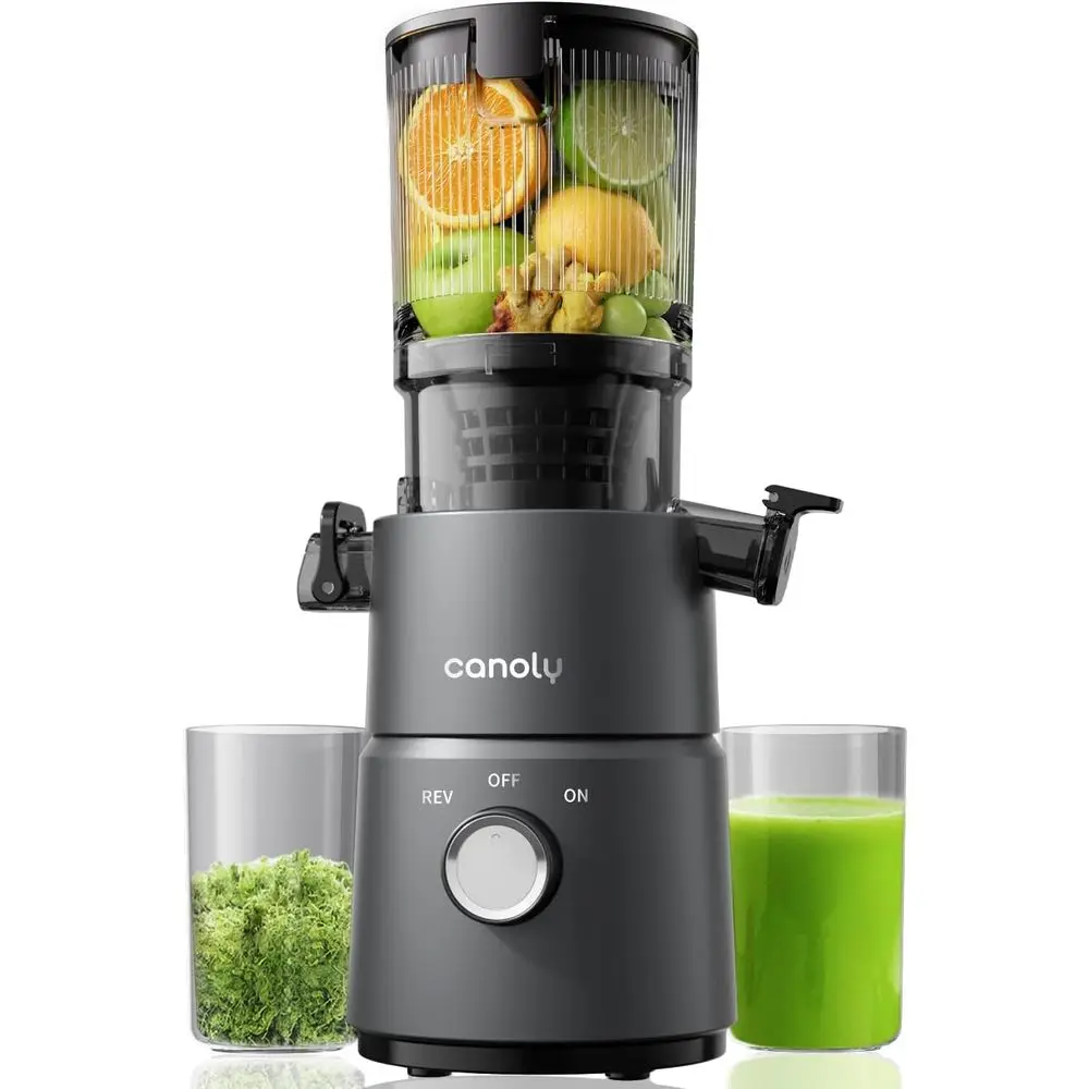 

C03 Cold PrJuicer, 4.5" Wide eed Chute Masticating Juicer hine or Whole ruits and Vegetables, 200W Powerul Quiet Motor, 2-in-1 S