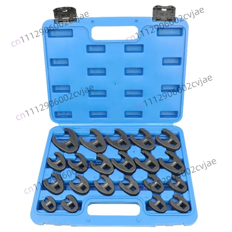 21-Piece set Multifunctional YouTube wrench Open wrench head U-joint 8-32mm Special tool for narrow spaces