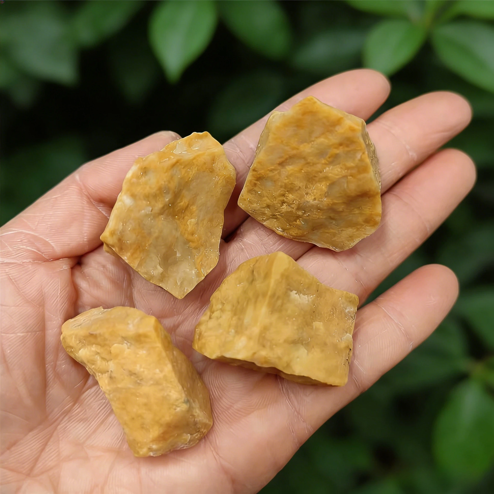 40g/120g/240g Natural Yellow Aventurine Rough Stone, Irregular Shape Ore Rock Minerals, Fish tank flowerpot landscaping, Gift