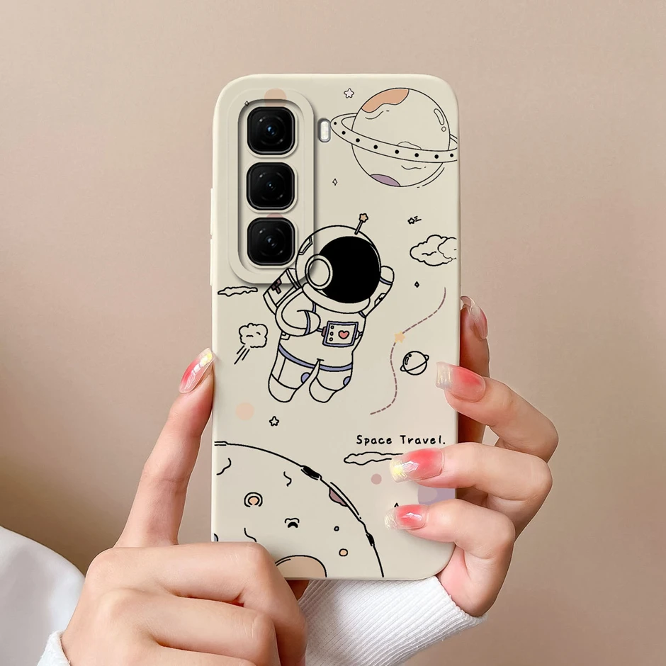 Case For Infinix Hot 50 4G 5G Cute Cartoon Dinosaur Silicone Soft Phone Cover For InfinixHot 50 4G Funda Infinix Hot50 5G Bumper