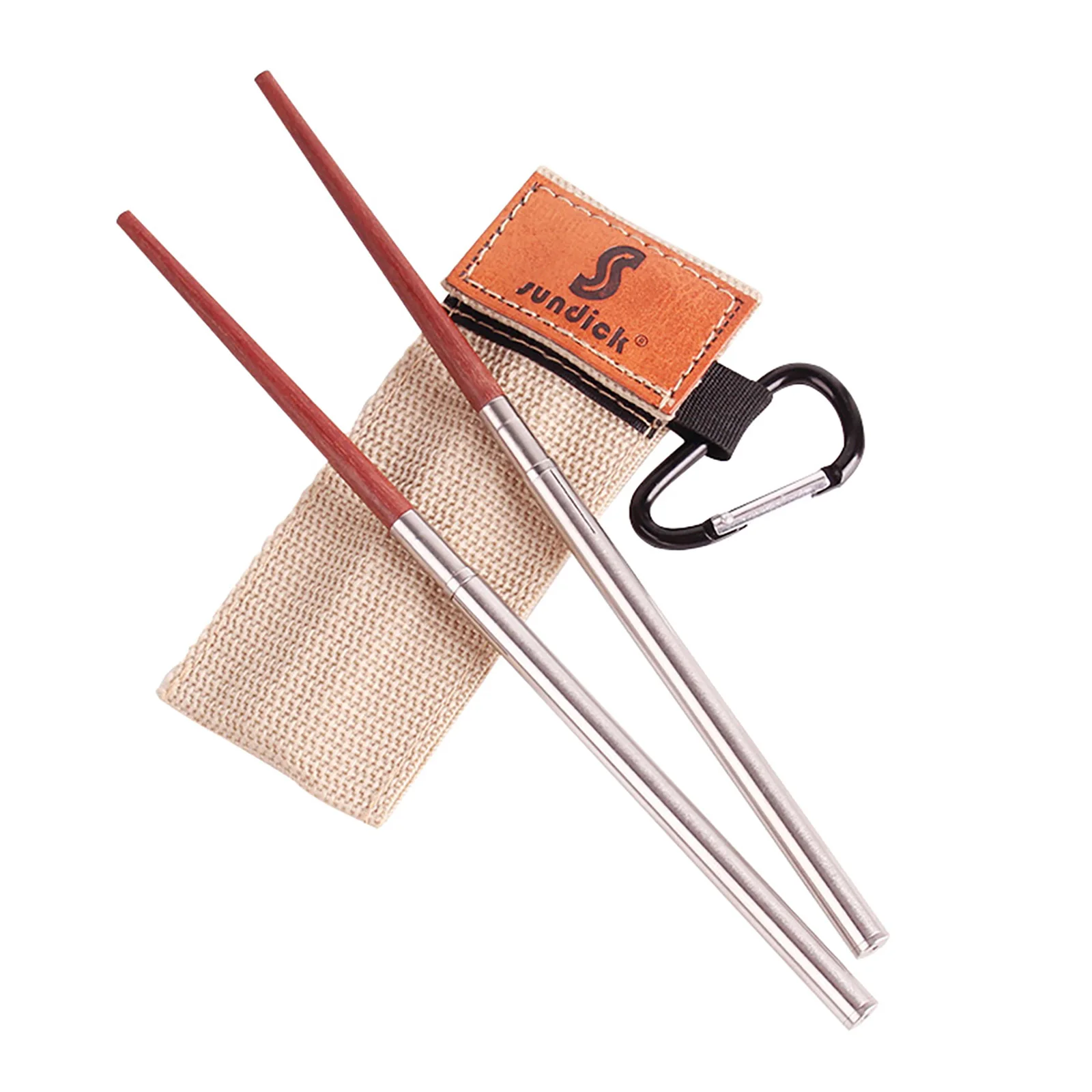 Chopsticks Ergonomic for Outdoor Travel Foldable Chopsticks Ultralight Folding Chopsticks with Storage Bag Collapsible Travel view 4