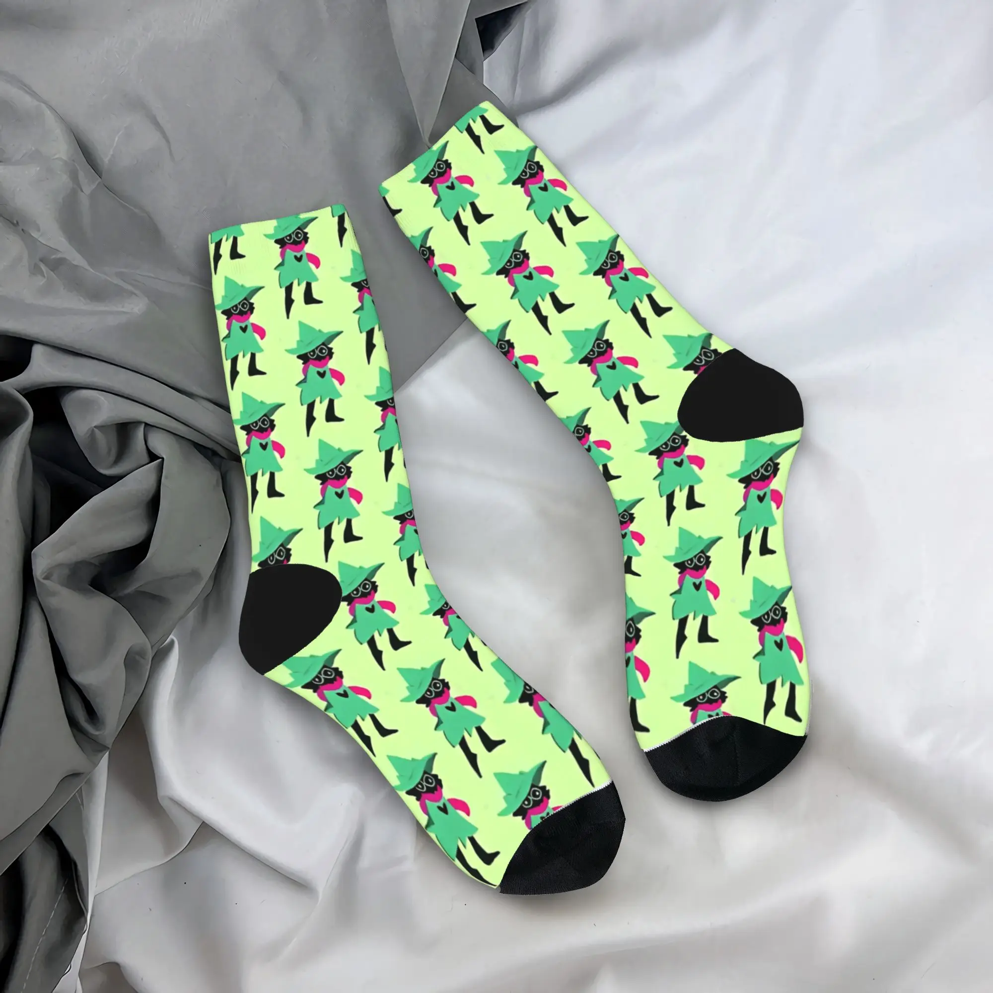 DELTARUNE RALSEI Socks Men Women Funny Happy Video Games Socks High Quality Spring Summer Autumn Winter Middle Tube Socks Gift