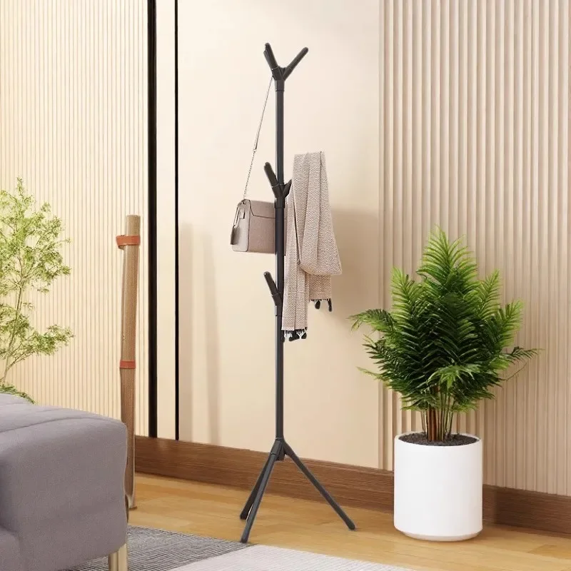 بسيطة وخفيفة فاخرة الطابق الدائمة معطف الرف الحديد المطاوع معطف الرف غرفة نوم العمودي رف الملابس الإبداعية بهو الملابس Rac