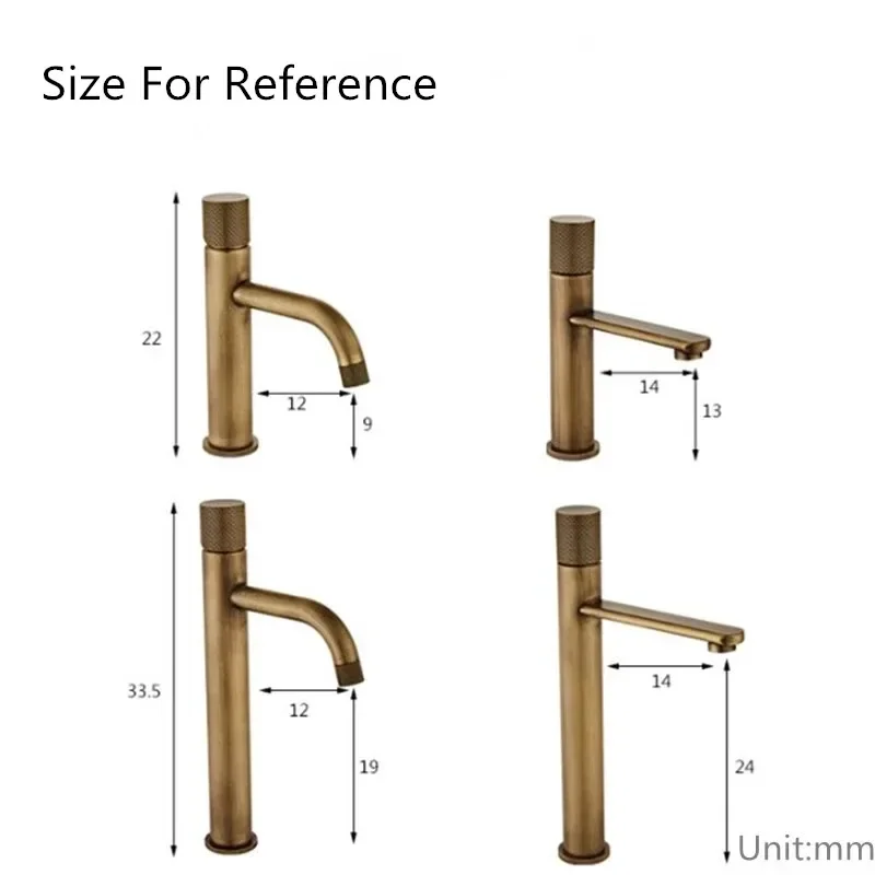 Black Basin Faucet Antique Bronze Bathroom Faucet Hot & Cold Brass Gray Bathroom Sink Faucet Deck Mounted Lavotory Faucet