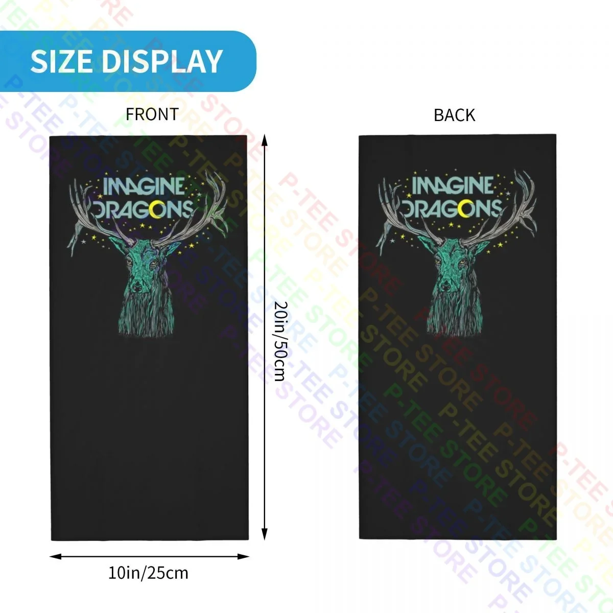 Imagine Dragons Elk In Stars Merch Polaina para el cuello Bandana Bufanda Mascarilla Unisex Correr Alta elasticidad