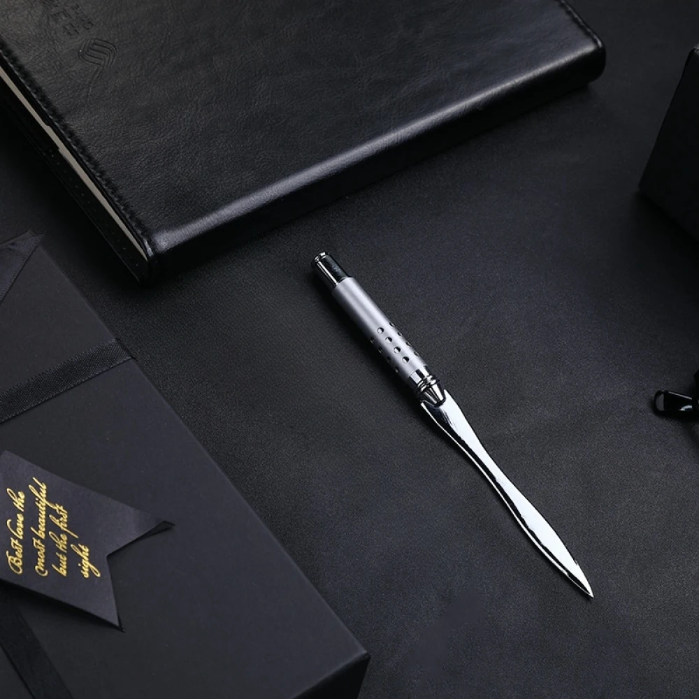 1pc envelope opening metal letter opener, metal cutting letter opener, creative office gifts gift cutting letter knife