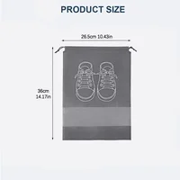 5/10pcs Shoes Storage Bag Closet Organizer Non Woven Travel Portable Bag Waterproof Pocket Clothing Classified Draw Hanging Bag 2