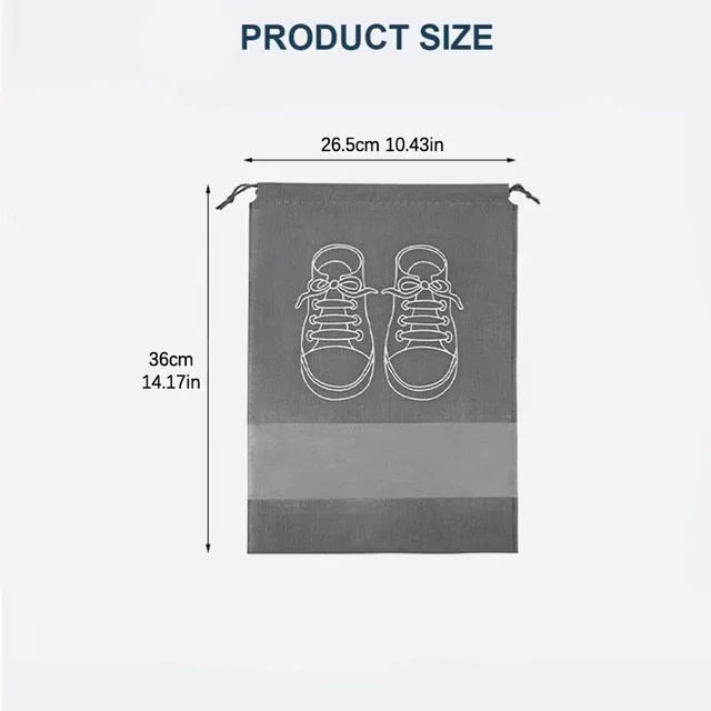 5/10pcs Shoes Storage Bag Closet Organizer Non Woven Travel Portable Bag Waterproof Pocket Clothing Classified Draw Hanging Bag 2 5/10pcs Shoes Storage Bag Closet Organizer Non Woven Travel Portable Bag Waterproof Pocket Clothing Classified Draw Hanging Bag 2