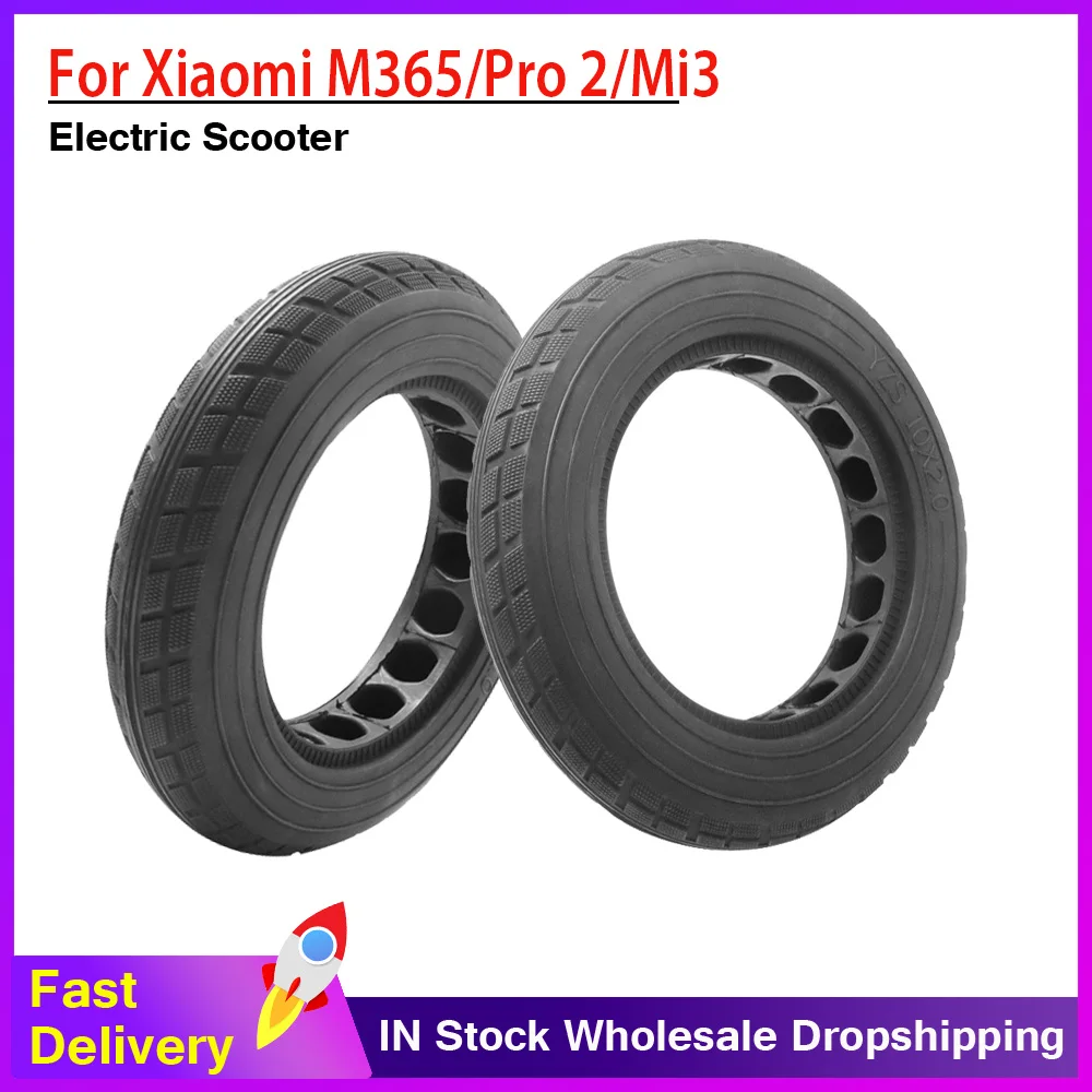 

Electric Scooter Damping Solid Outer Tire for Xiaomi M365 1S Pro2 Mi3 Pro Electric Scooter 10x2.0 Wheel Tyre Skateboard Parts