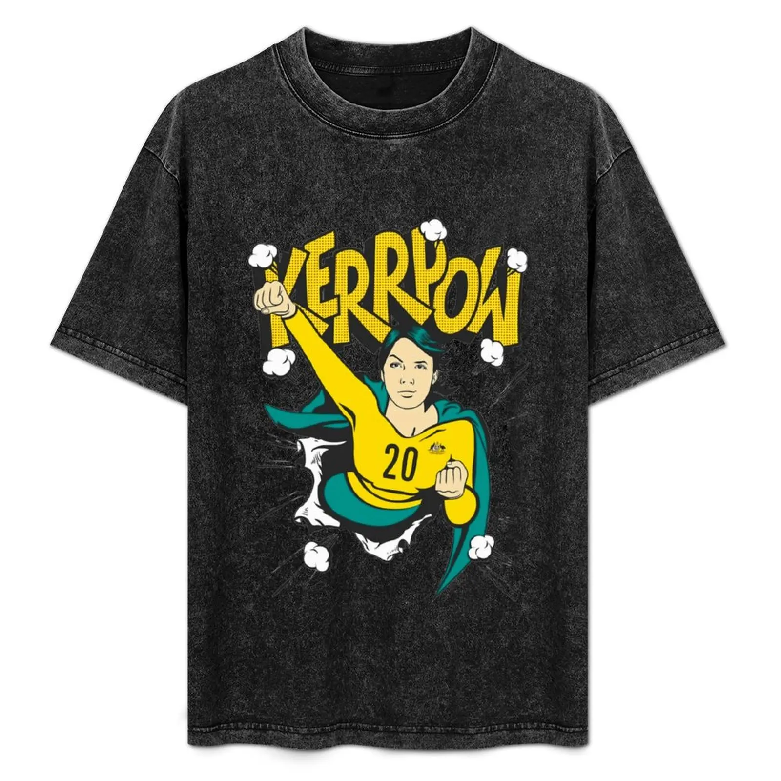 

Kerrpow Woman Football T-Shirt Casual Work Wear T-Shirt
