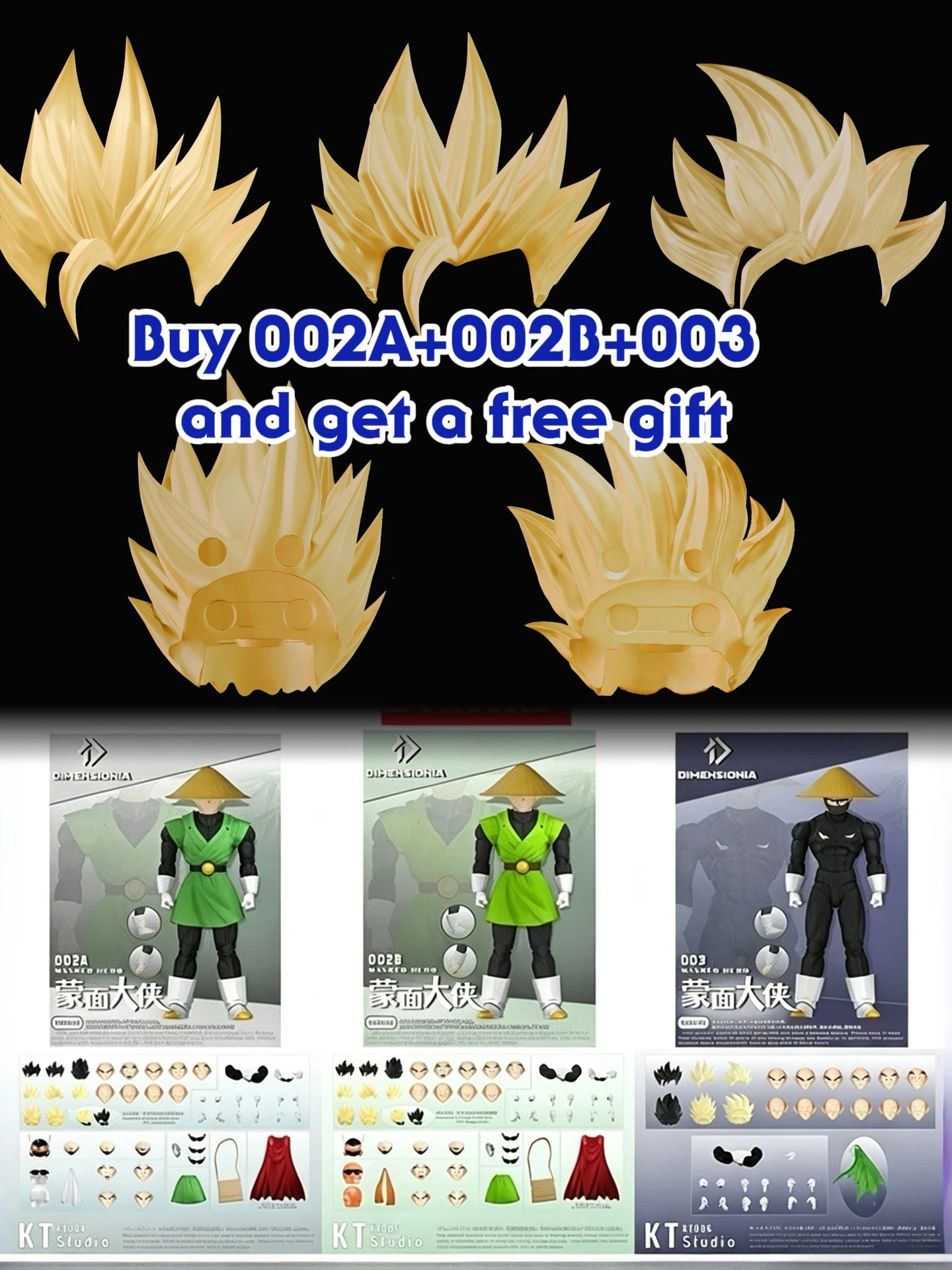 

Dimensionia&KT Studio SHF Great Saiyaman Action Figure Son Gohan Dragon Ball Super Saiyan Anime Figures Plastic Toys Free Gift