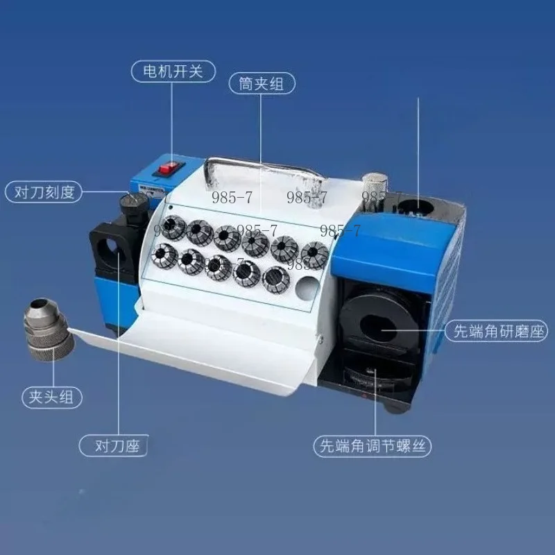 Automatic Small Knife Drill Special Tool Grinder 90-140° Angle Adjustment Desktop Drill Grinder 3-13MM Twist Drill Grinder