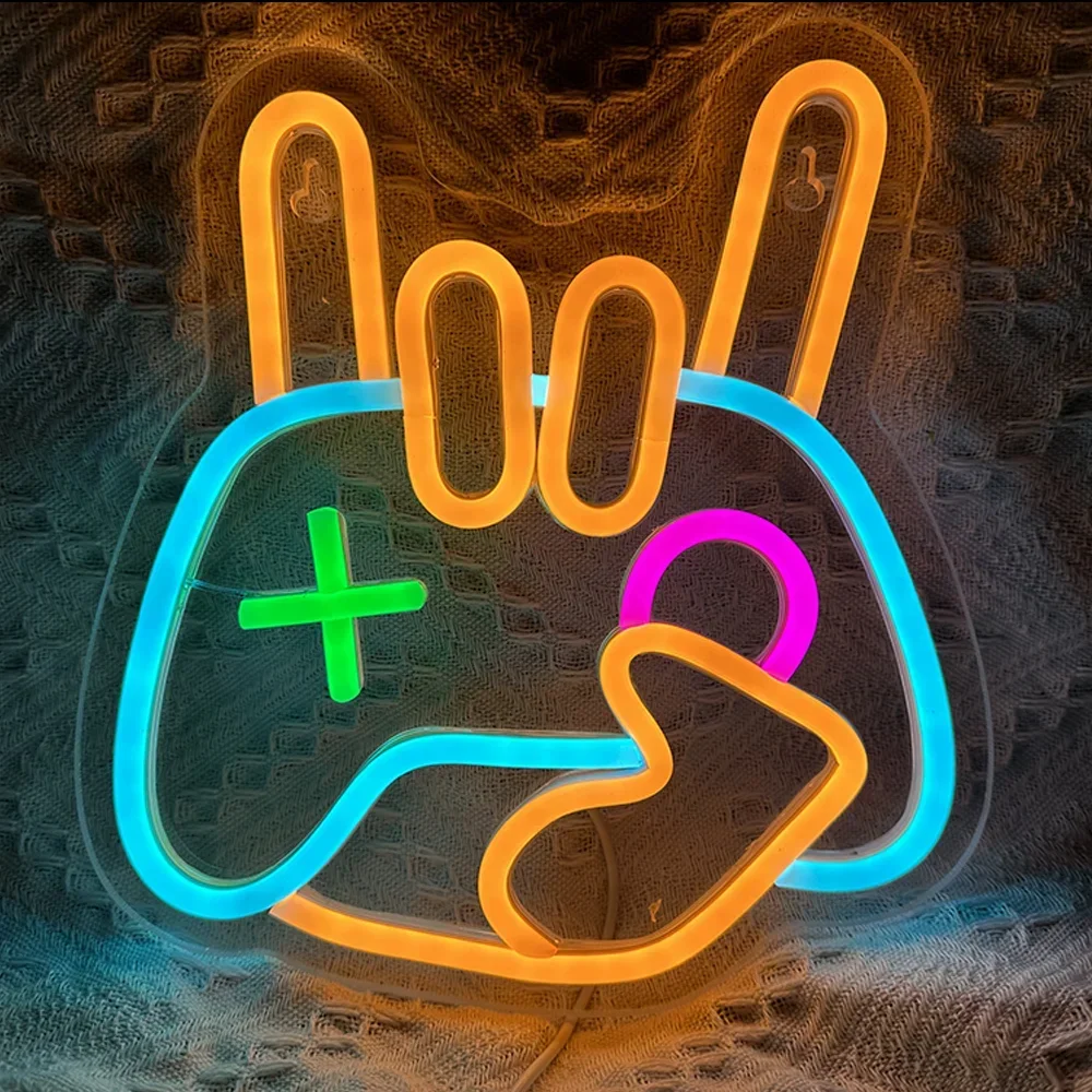 NONE LED Spiel Zimmer Neon Zeichen Wand Dekor USB Powered Acryl Für Gaming Beleuchtung Schlafzimmer Nacht Wand Dekor Gamer Party Geburtstag Geschenk 5