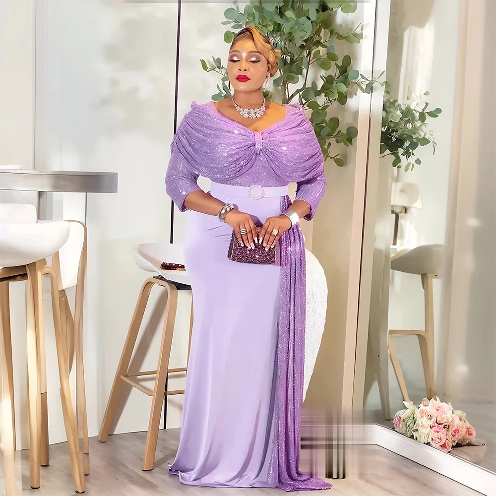 

Fashion African Dresses Women Elegant Wedding Bridesmaid Dress Long Evening Dress Ankara Dashiki Party Gown Traditional Outfits