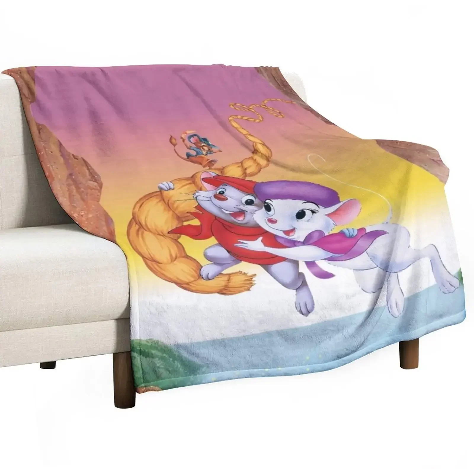 The Rescuers - Down Under Throw Blanket Bed halloween Hair Blankets