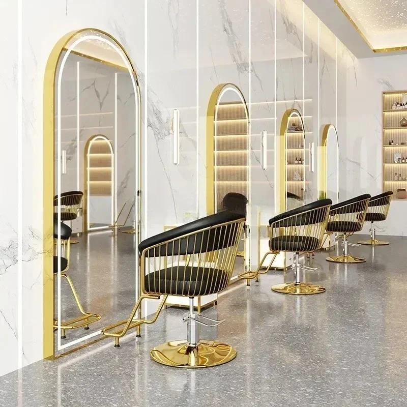 تصفيف الشعر ماكياج صالون تجميل كرسي صالة مانيكير المهنية كرسي الحلاق الألواح الأمامية Cadeira صالون الأثاث باديكير #6