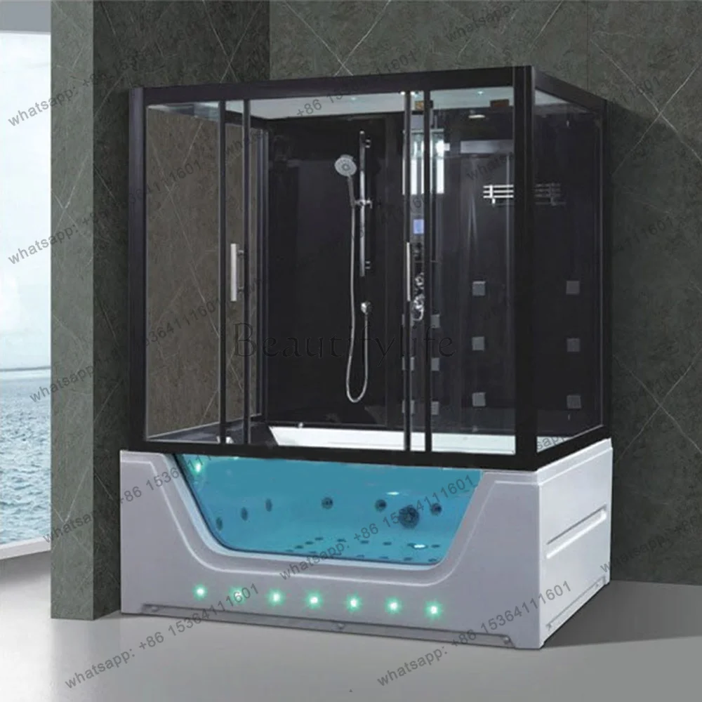 Luxury Steam Shower Cabin 1700X1200X2150mm Multi-Functional Wet Sauna Bathroom Shower Enclosure Room A-072