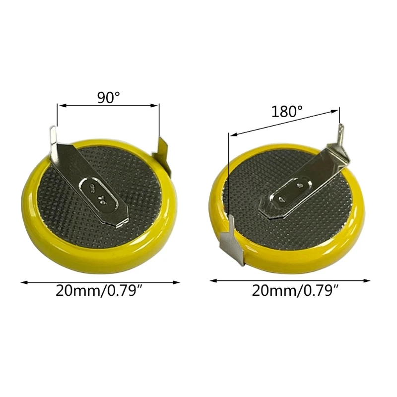 Rechargeable LIR2032 Battery 45mAh 3.6V Coin Cell Battery for Remote Controllers Lithium Ion Button Cell Battery