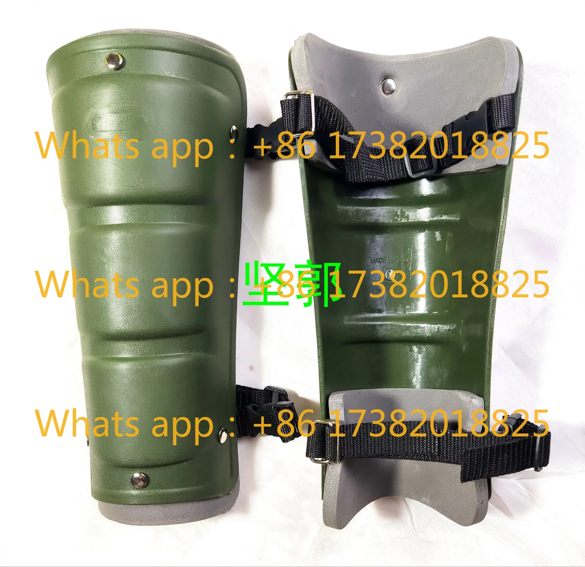 Brush cutter operations, landscaping, plastic hard shell knee pads, lawn mowing labor protection supplies