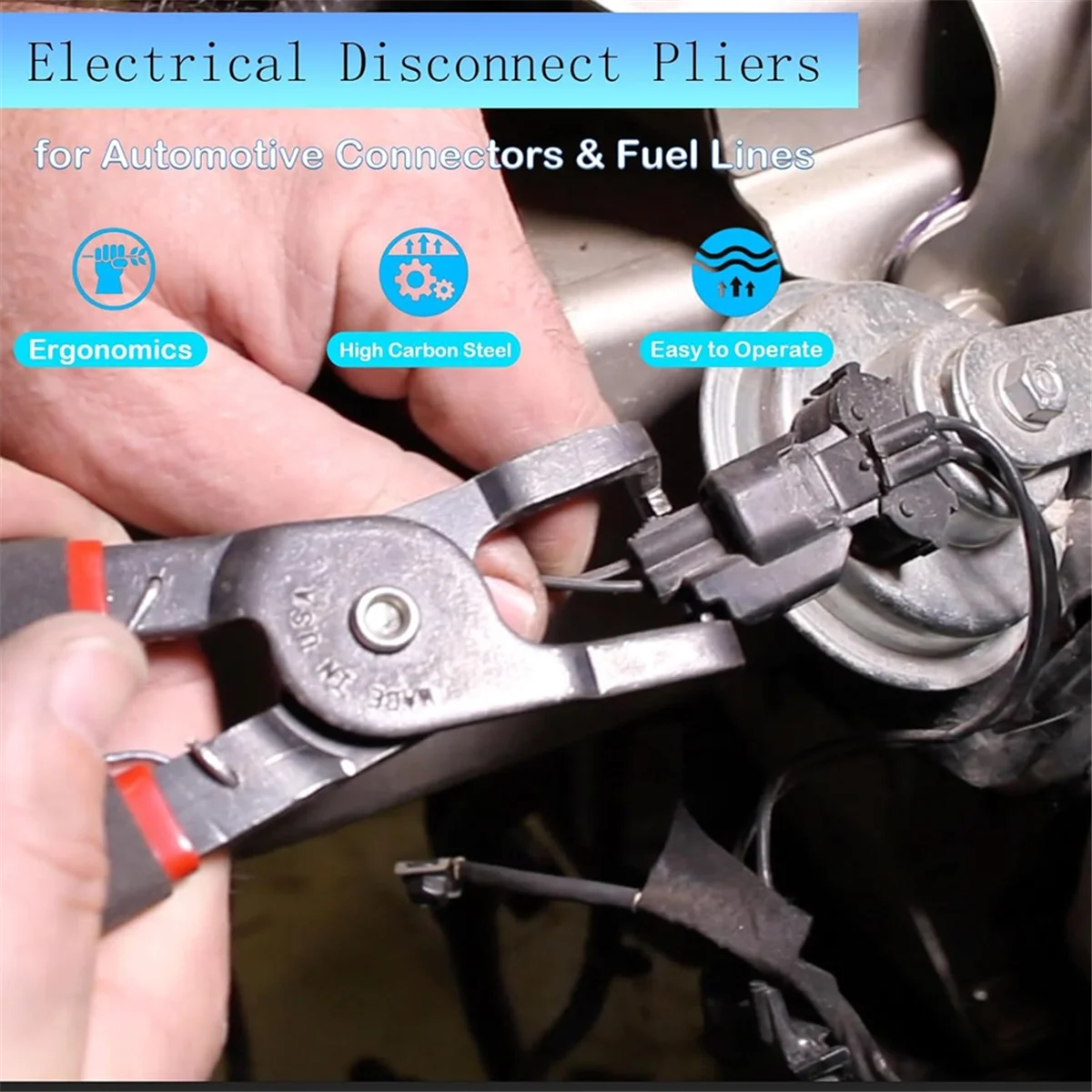 

Плоскогубцы ABNJ для автомобилей, плоскогубцы для электрических соединений с противоскользящей ручкой и головкой из углеродистой стали, инструменты