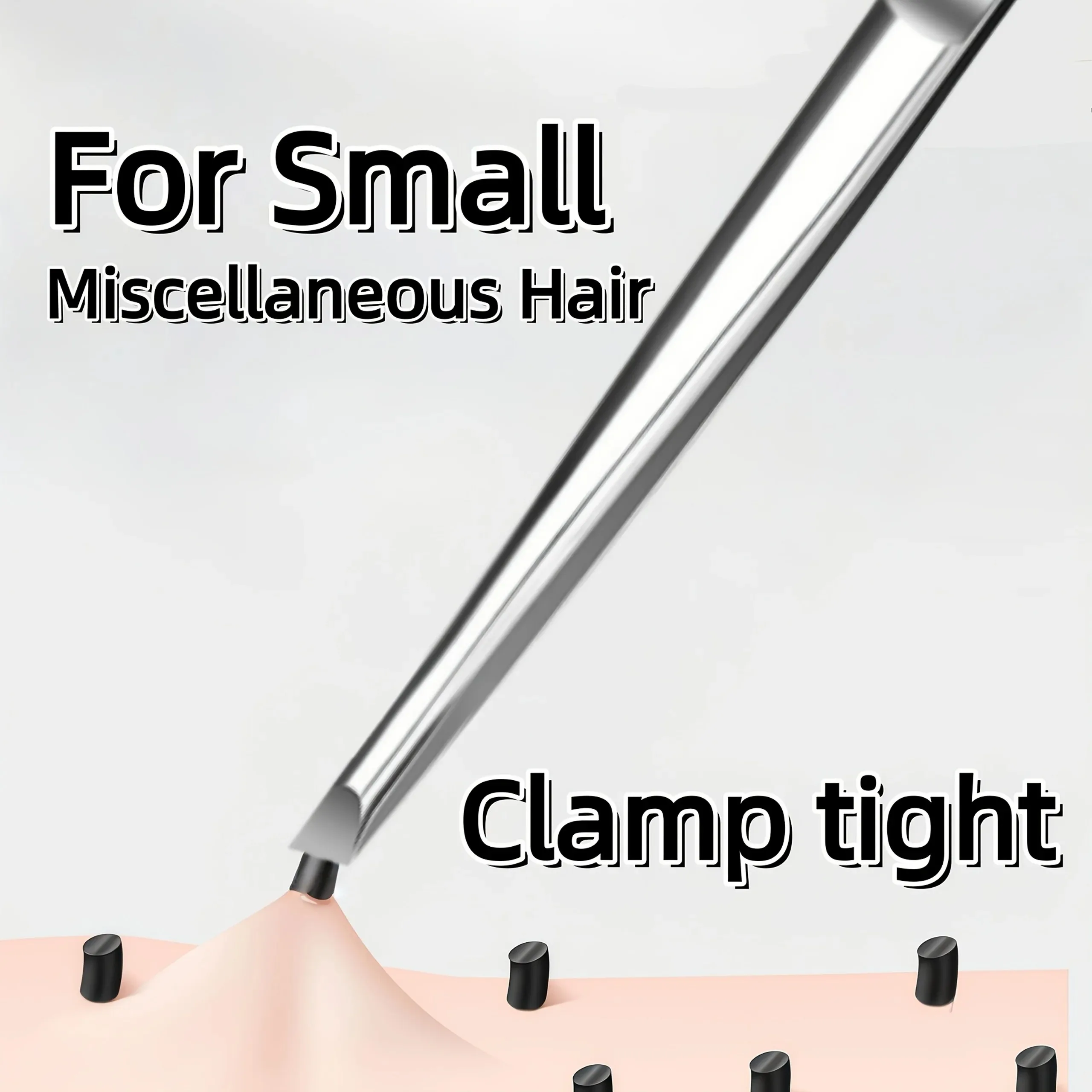Precision Slanted Eyebrow Tweezers Stainless Steel Anti‑Rust Tweezer for Plucking Eyebrow & Fine Facial Hairs Home Beauty Tool