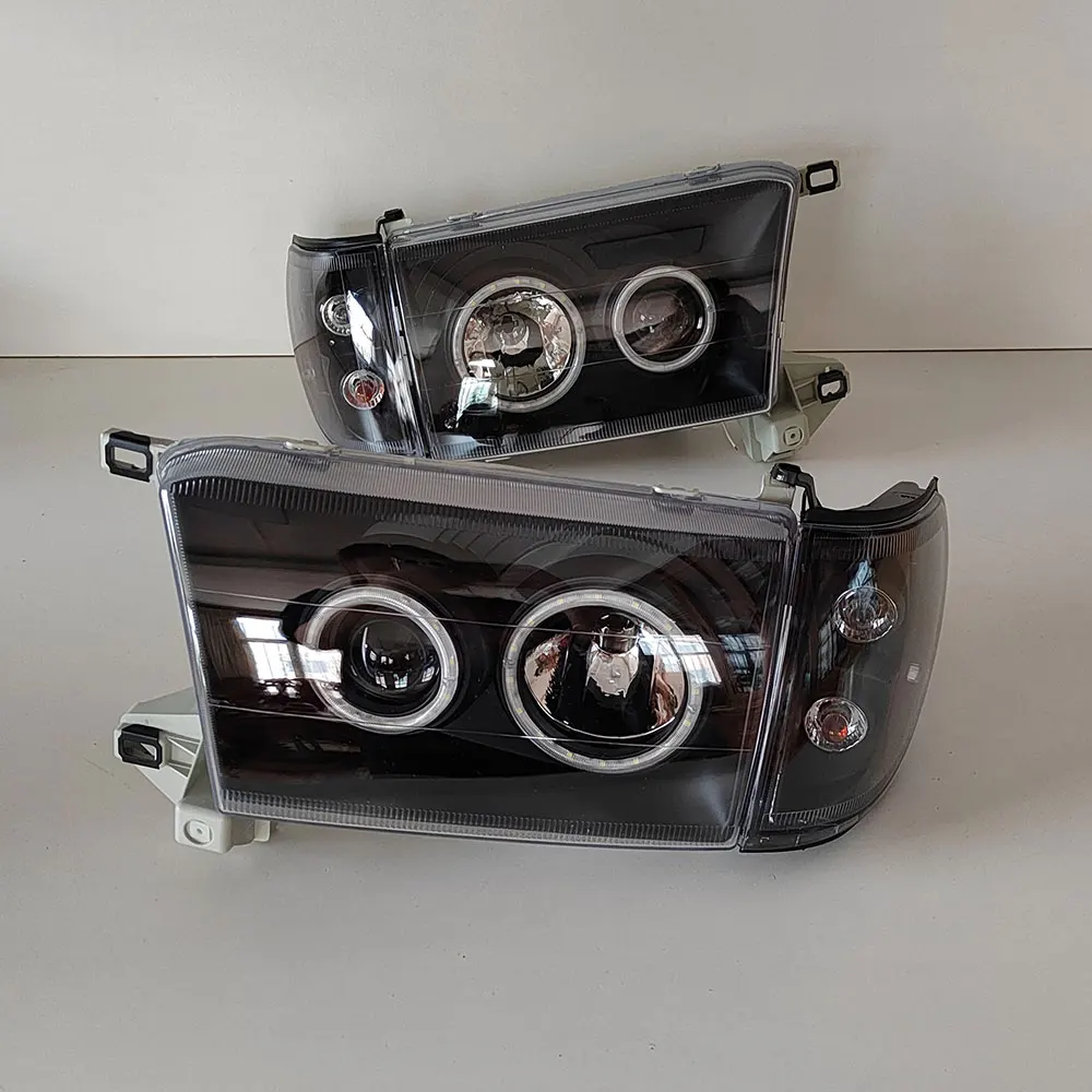 A Pair Car LED Headlamp For Toyota Hilux Surf KZN185 1996 1997