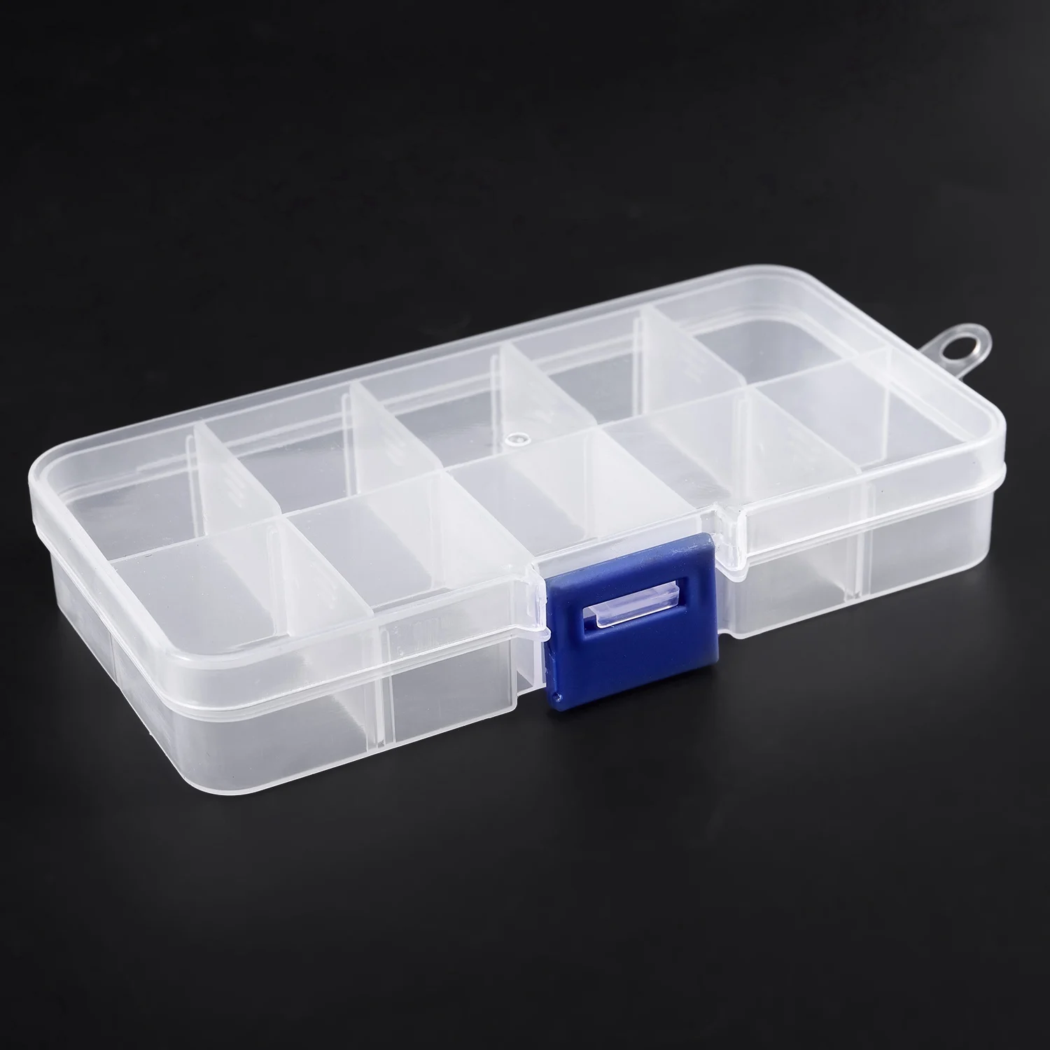 1 to 10 Compartment Plastic Storage Box Transparent for Pearl pin Jewelry Tools Small Accessories