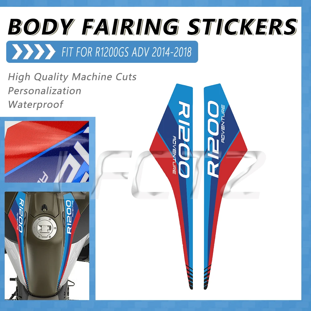 Motorcycle Fuel Tank Pad Sdie Sticker Decoration Decals Fit for BMW R1200GS Adventure R 1200GS ADV 2014-2018 2015 2016 2017