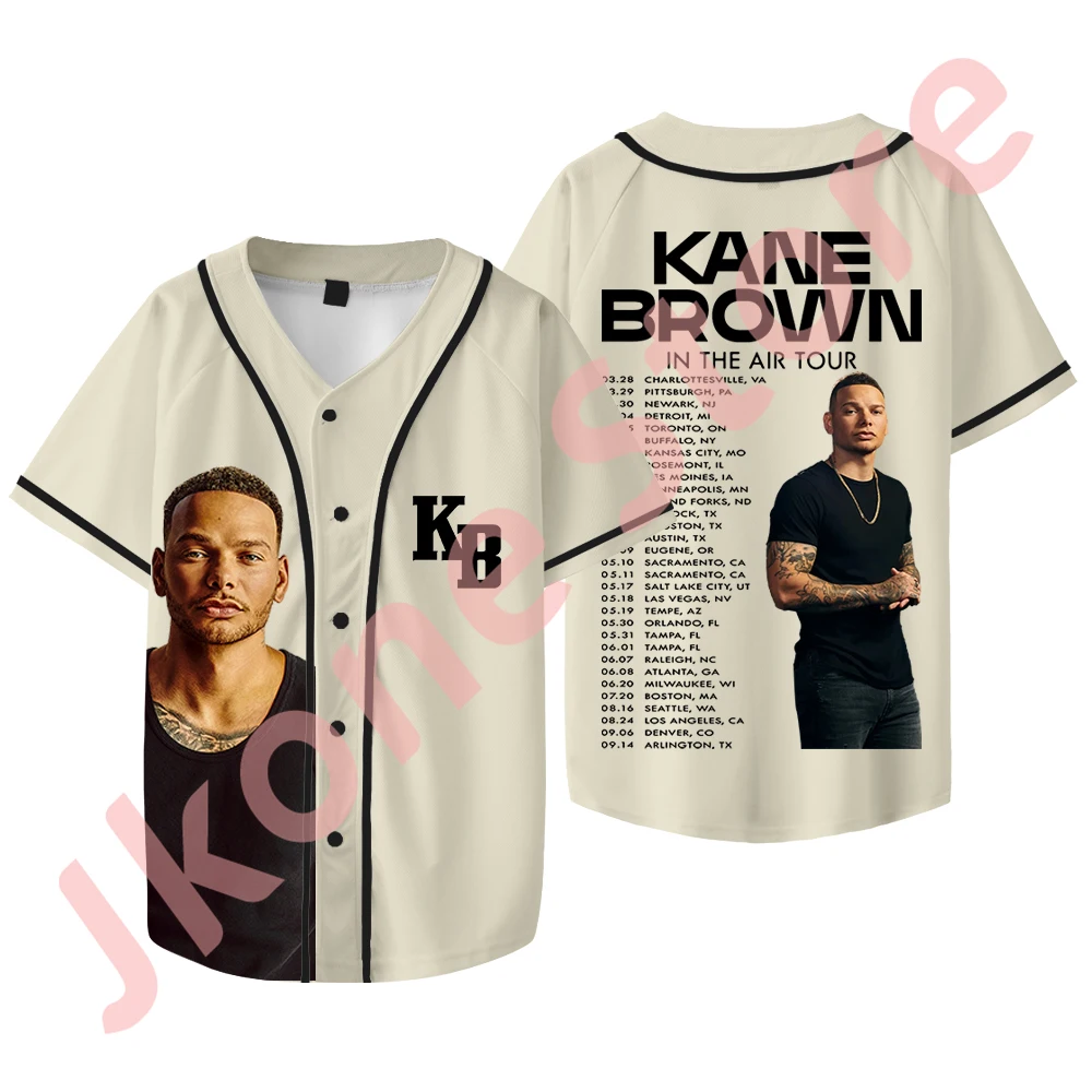 Kane Brown Baseball Jacket Tee In The Air Tour Merch T-Shirts Unisex Fashion Casual Short Sleeve Streetwear