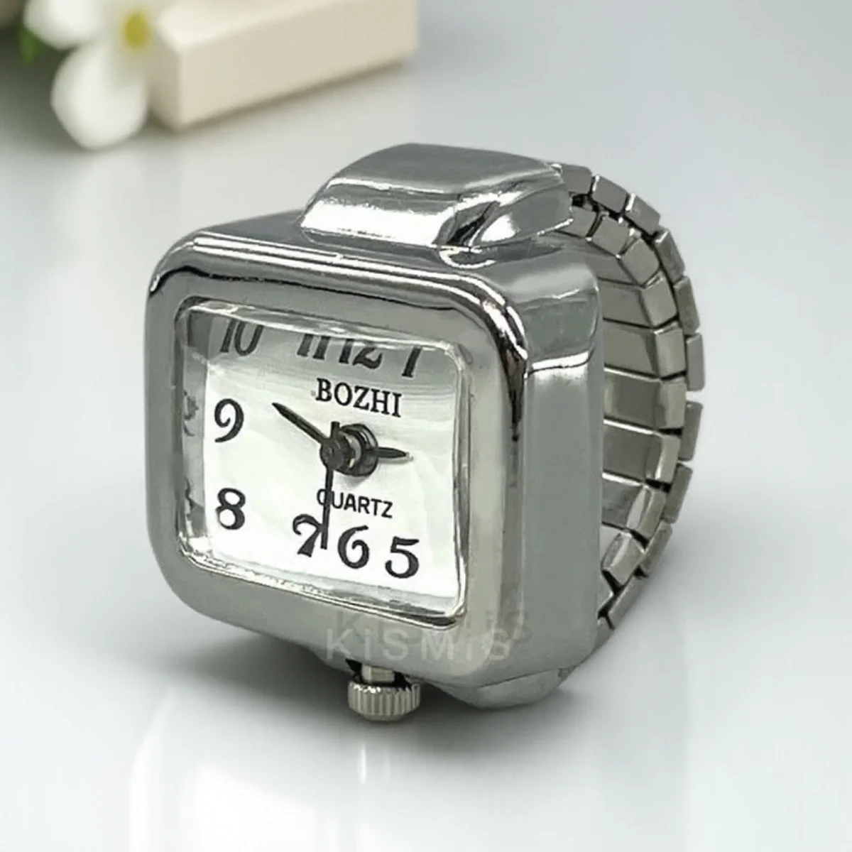 

Часы для пар из сплава с круглым циферблатом и пальцем для мужчин и женщин, креативный модный аксессуар