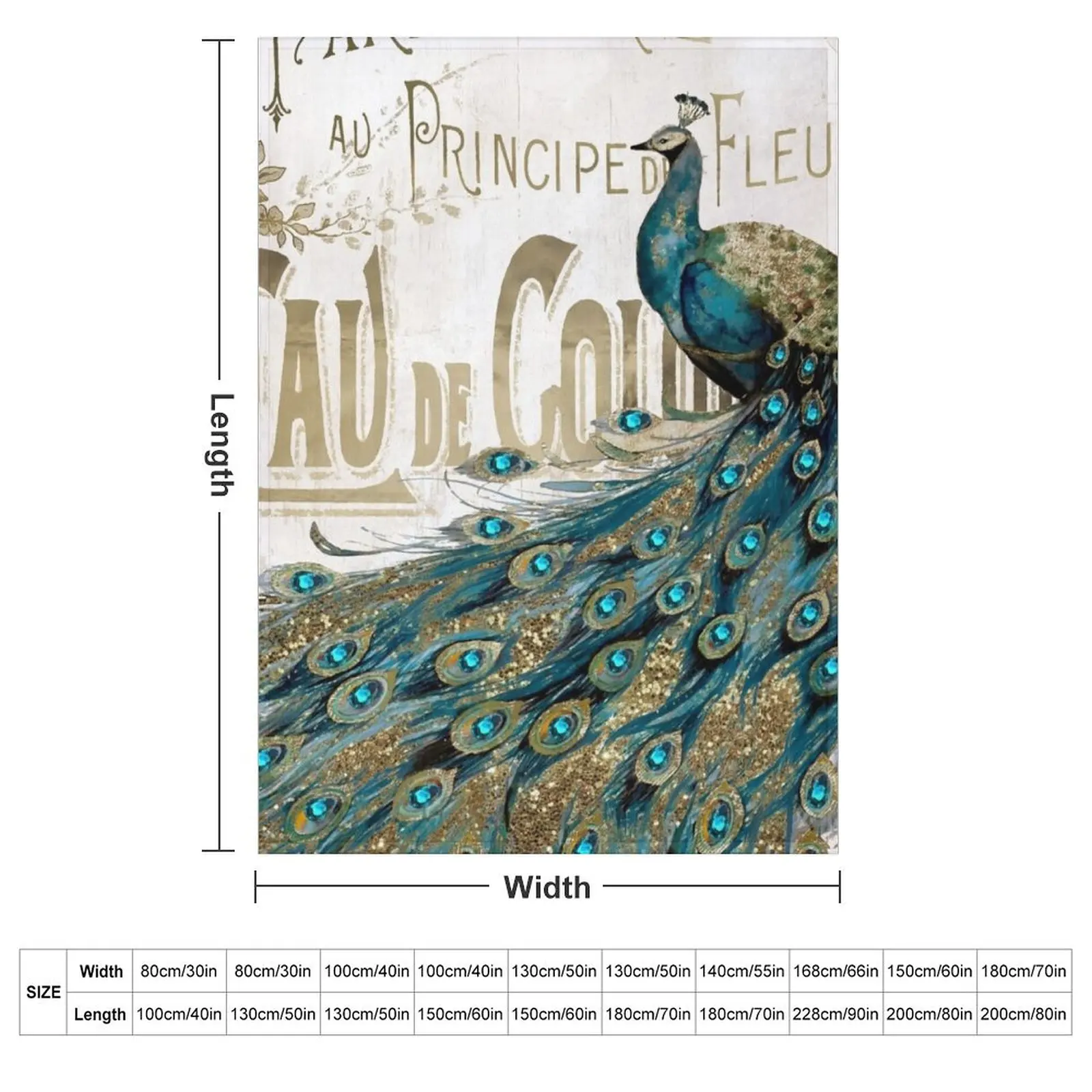 Peacock Jewels Throw Blanket anime Weighted Hair wednesday Picnic Blankets For Bed Blankets