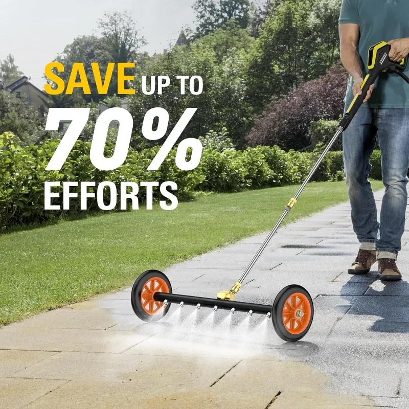 

Пистолет для чистки высокого давления 4000 фунтов на квадратный дюйм, вращающаяся насадка с 7 отверстиями для мойки автомобилей, чистка под кузова, муниципальная санитария, использование