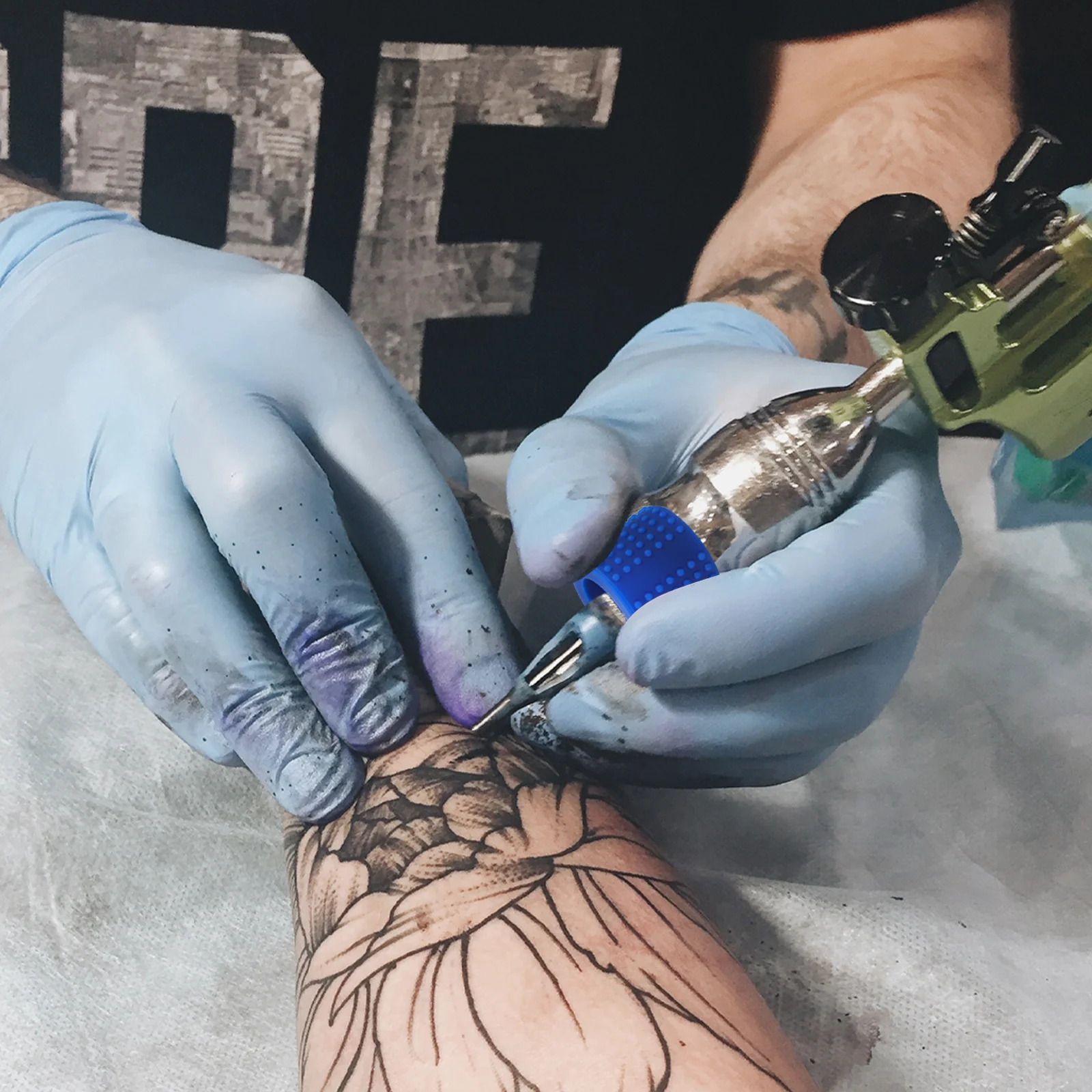 

Sturdy Tattoo Handle Cover Anti-Slip Silicone Grip Sleeve for Tattoo Pen Durable Shock-Proof Protective Accessory