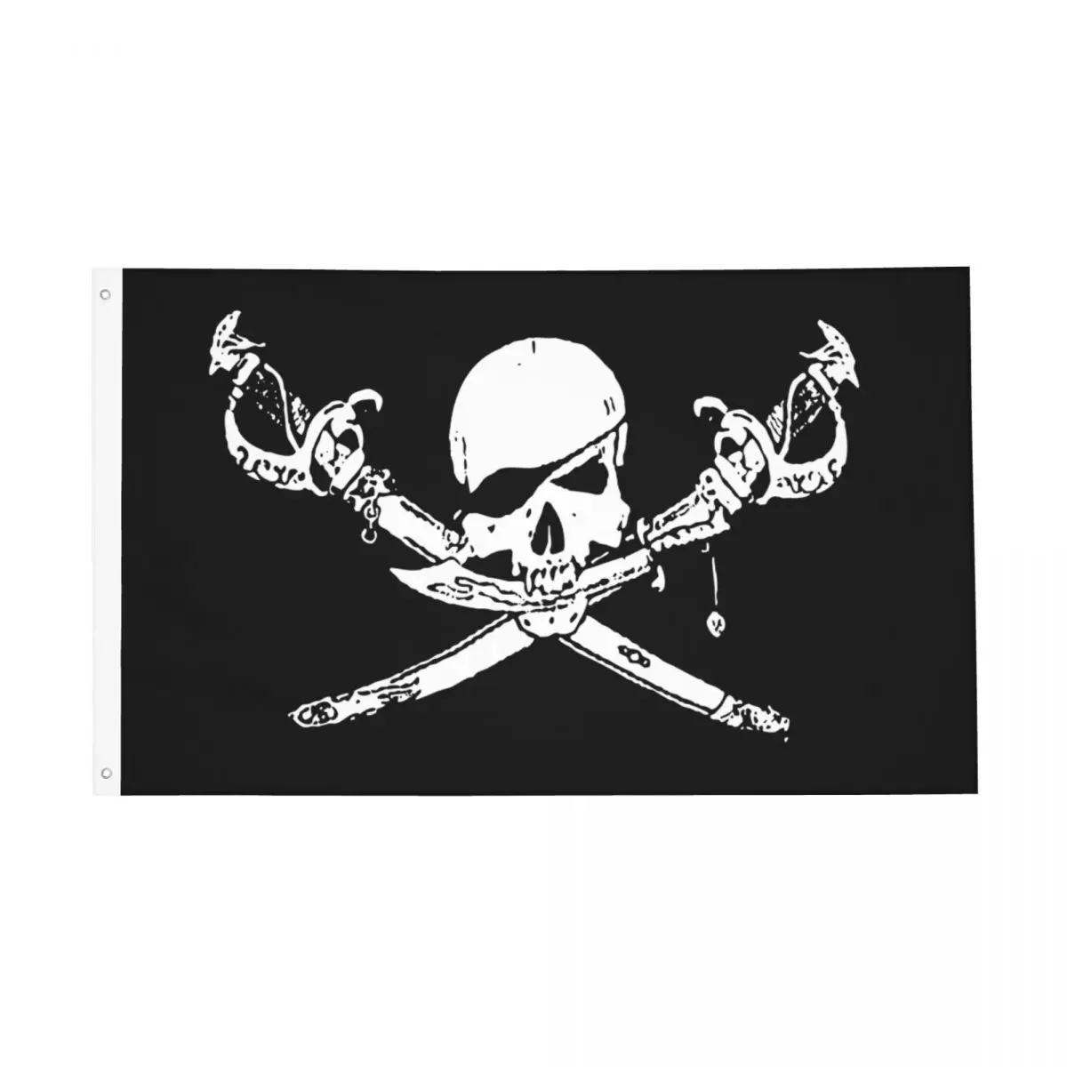 Pirate Flag Skull Flag Outdoor Banner All Weather Brass Grommets Halloween Theme Decoration Vivid Color 2x3 3x5 4x6 5x8 FT Flags
