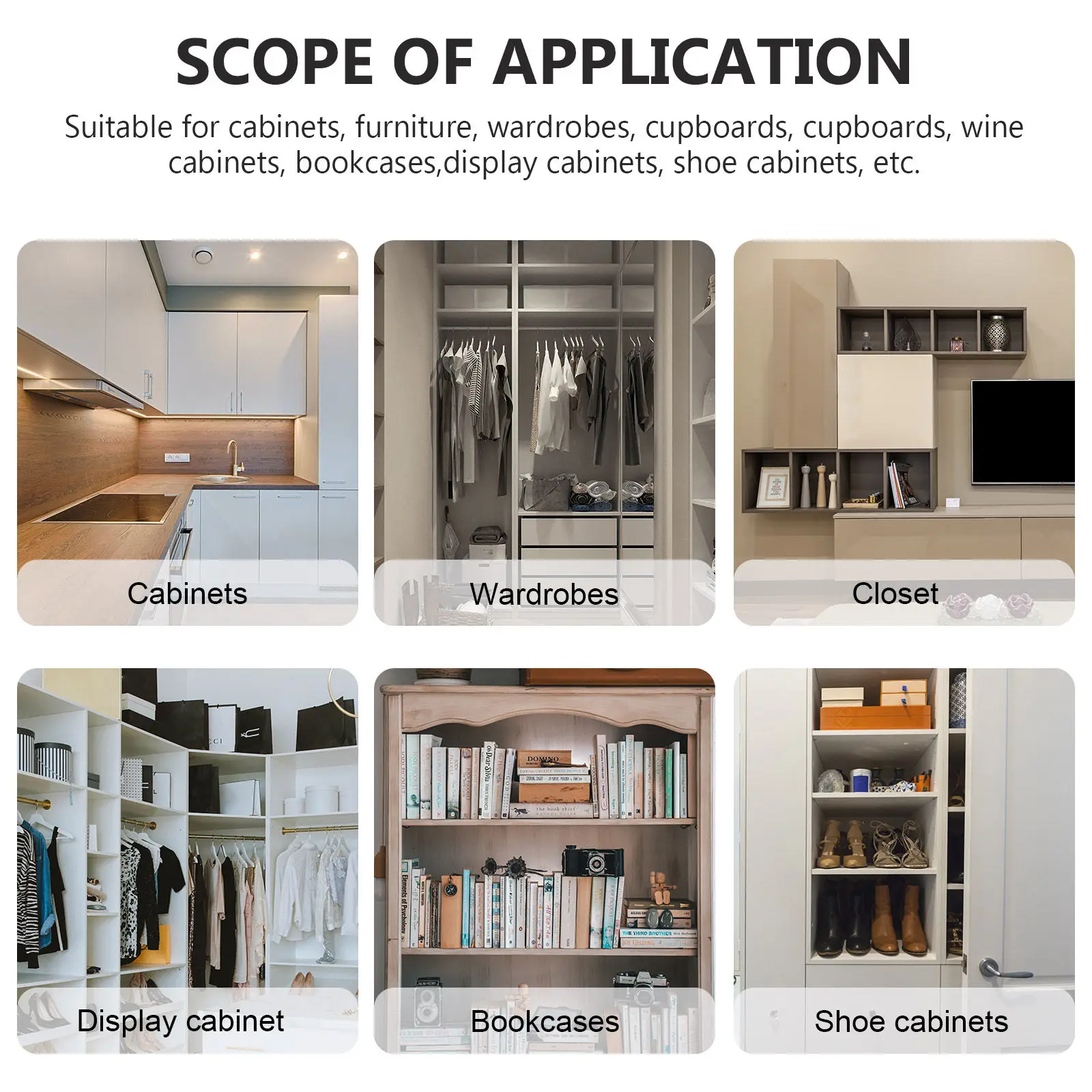 

25 шт. прямоугольных зажимов для полок, прочные износостойкие пластиковые фиксаторы для кухонных шкафов и организации хранения