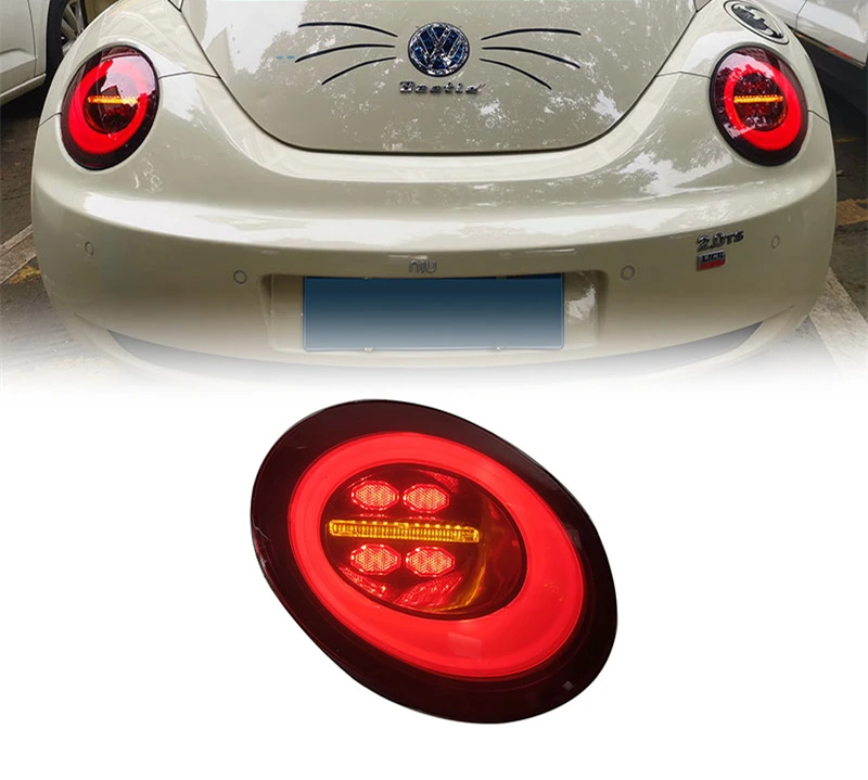 Suitable for Volkswagen Beetle 06-12 taillight assembly modified LED driving lights brake lights running water turn lights