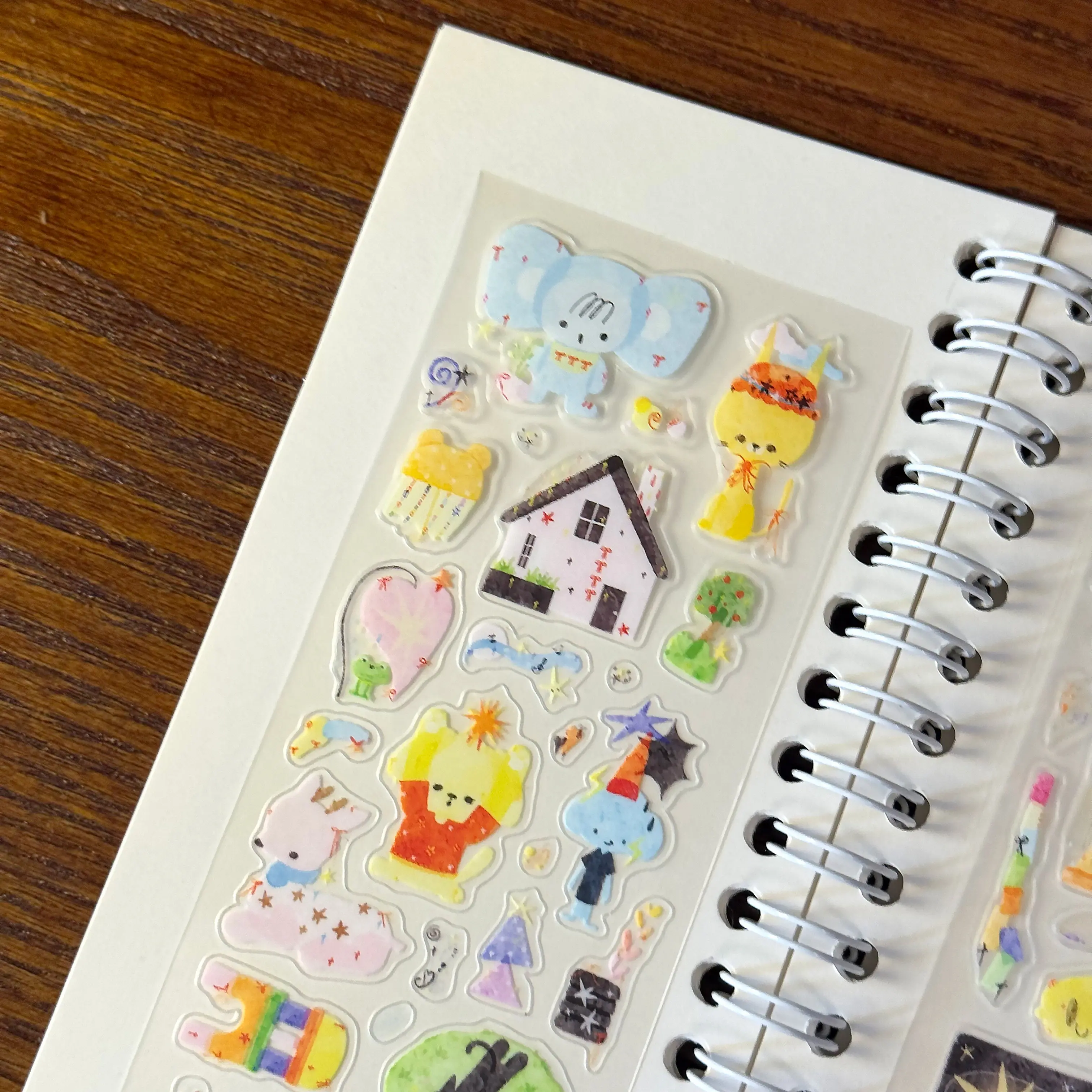 Kawaii Animal Fantasy Playful Fairy Tale Watercolor Die-cut Sticker for DIY Journal Scrapbooking Planners Gift Photo Card Supply view 5
