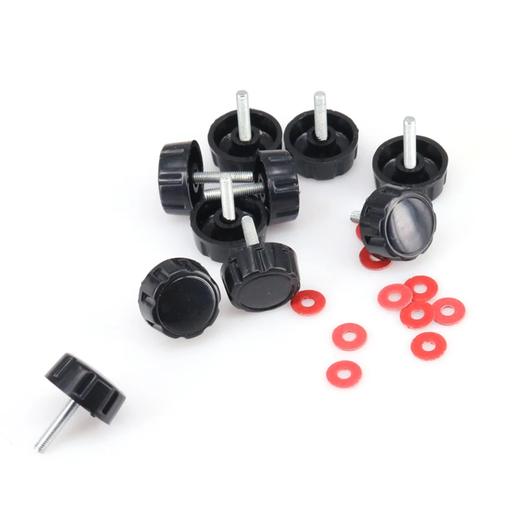 10Pcs Fishing Reel Handle Screw Set Steel Fixed Nut Cover For Conventional Reels Maintenance Repa Fishing Tools