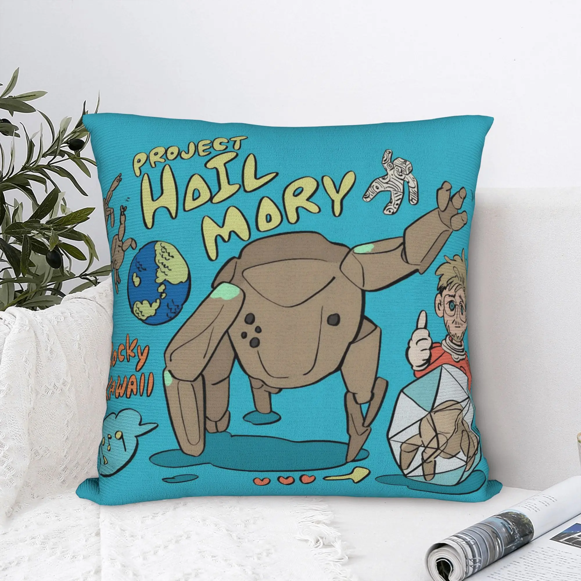Project Hail Mary Pillowcase Polyester Cushion Cover Decoration 2026 Sci-Fi Movie Pillow Case Cover Sofa Wholesale 18'