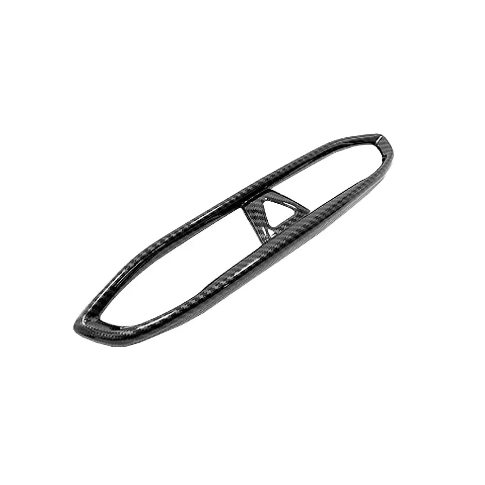 1pc ABS Car Front Center Air Outlet Vent Trim for Hyundai Santa Fe 2019-2022 Carbon Fiber Black