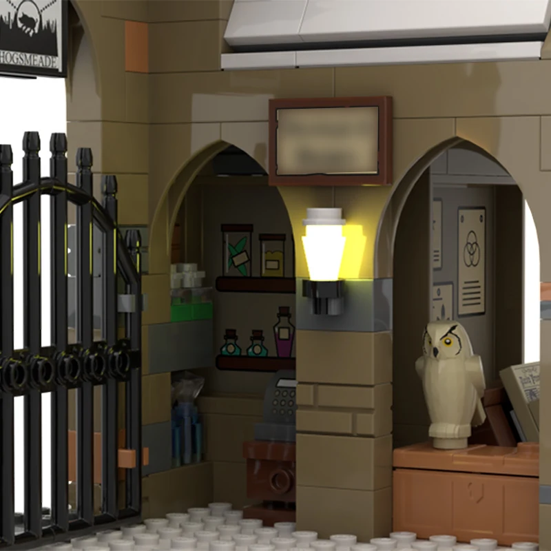 Popular Magical Movie Model MOC Building Bricks Village Entrance Modular Technology Gifts Holiday Assemble Children Toys Suit