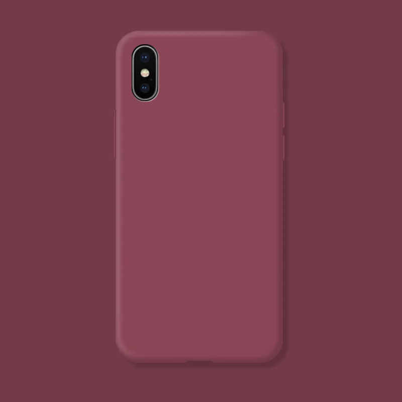 Für iPhone Xs Max X XR Original Hülle Für iPhone XR XS Max Stoßfeste Silikon-Schutzhülle für die Rückseite des Telefons.