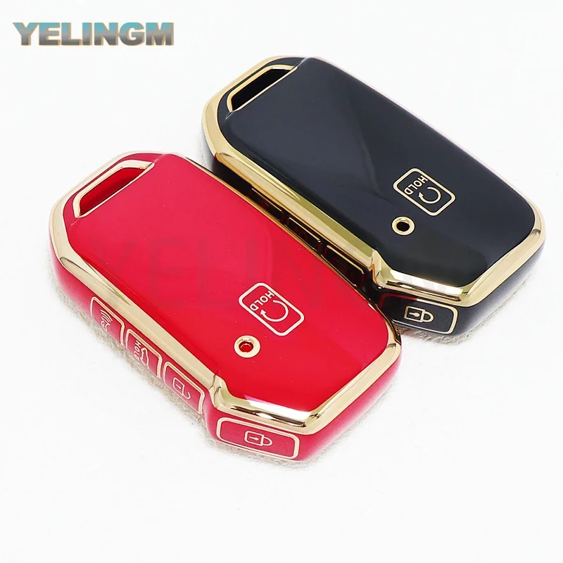 5 Buttons Soft Key Fob Cover Case  2023 2024 for Kia K5 Gtline Sportage Telluride Seltos NIRO Forte Sorento Accessories Keychain