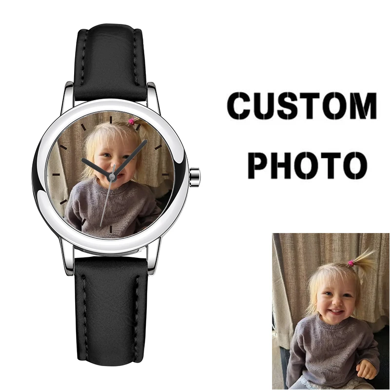 Custom Photo Quatz Watch For Girl Print Image Picture On Dial Wristwatch Vogue Creative DIY OEM Watch