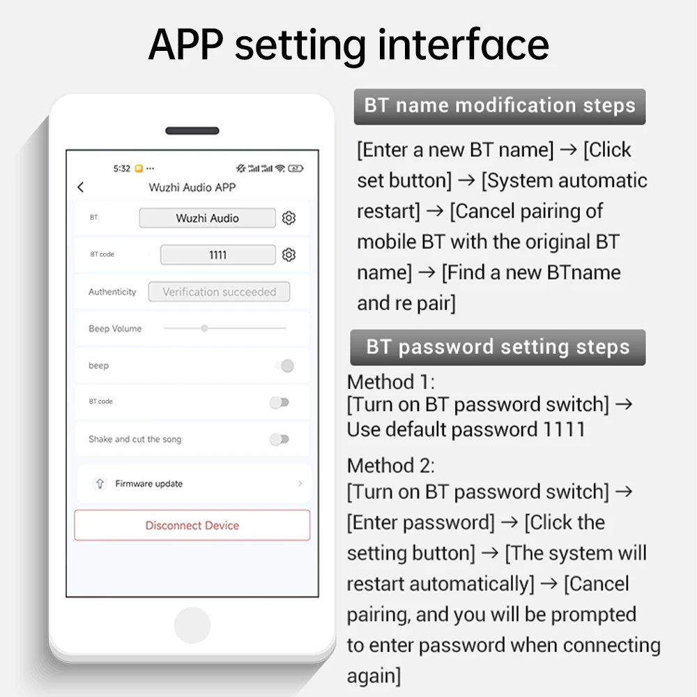 ZK-1001U TPA3116D2 أمبير لهجة مجلس أحادية 100 واط BT بلوتوث 5.3 مكبر للصوت مجلس ثلاثة أضعاف باس TWS لتقوم بها بنفسك المتكلم Wuzhi الصوت APP #5
