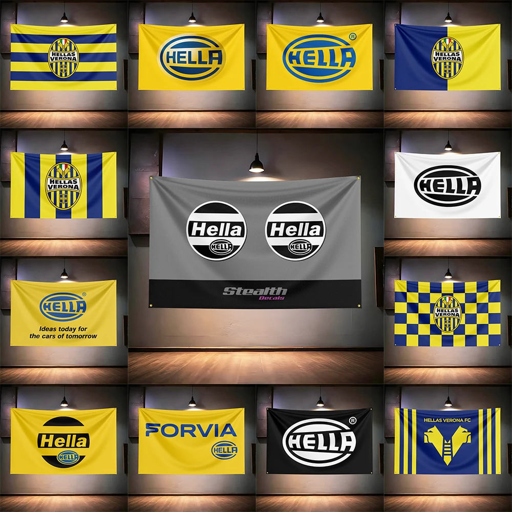

Hel-las Car Parts Flag 3x5ft 90x150cm For Garage Workshop Man Cave Bar Club Auto Shop Wall Decor Racing Banner