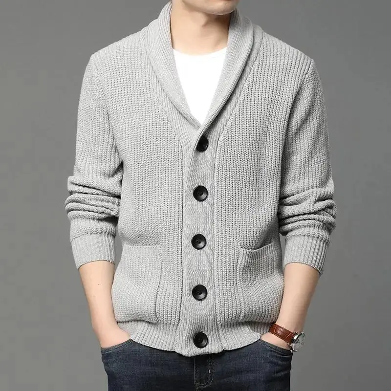 

2025 Vintage Men's Knitted Cardigan Autumn Winter Straight Leg Youthful Vitali Eighteen Pants Men's Sweater