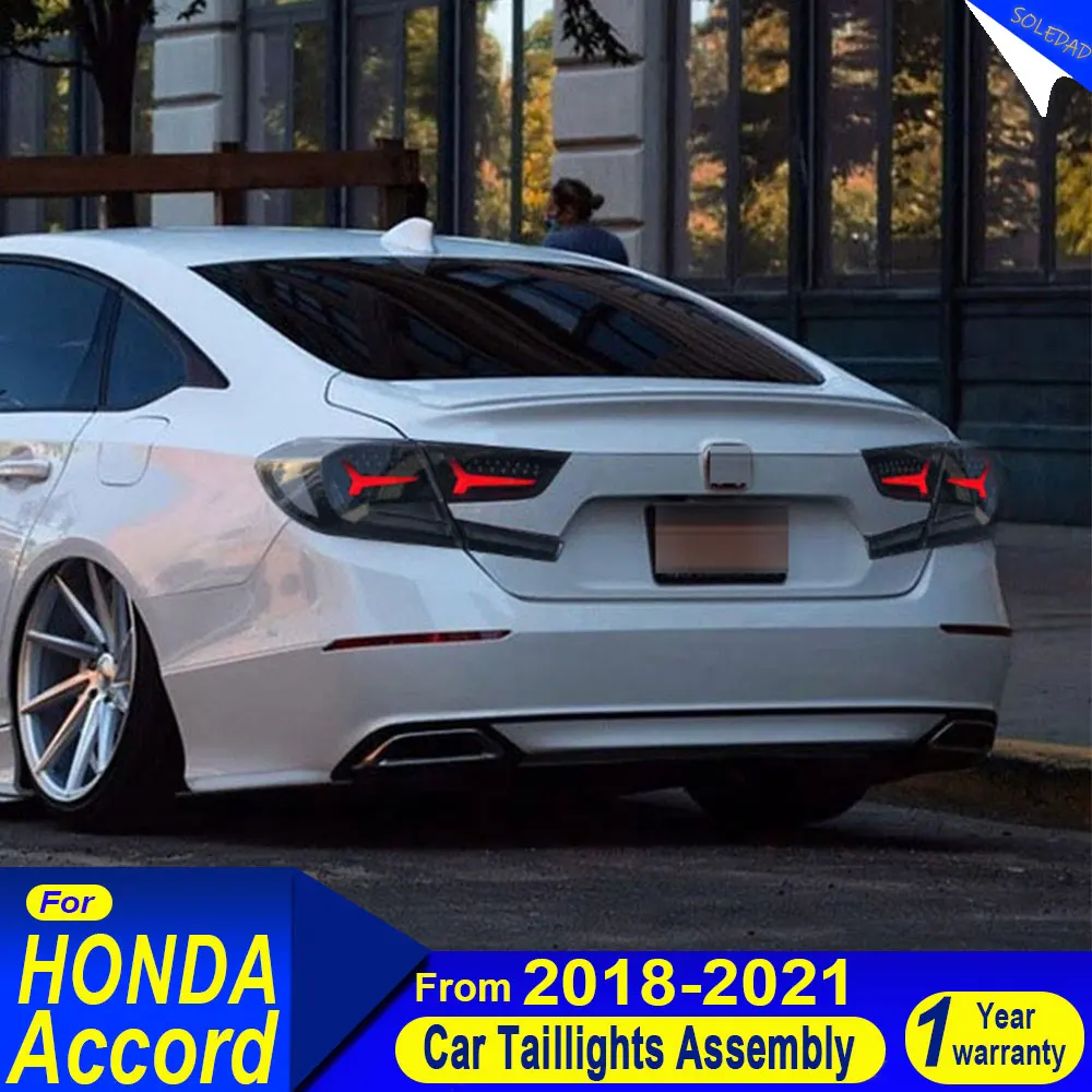 

Car taillightLED Tail Lights For Honda Accord 2018 2019 2021 2022 Rear Tail Lamps DRL Brake Light Turn Signal Plug and pla