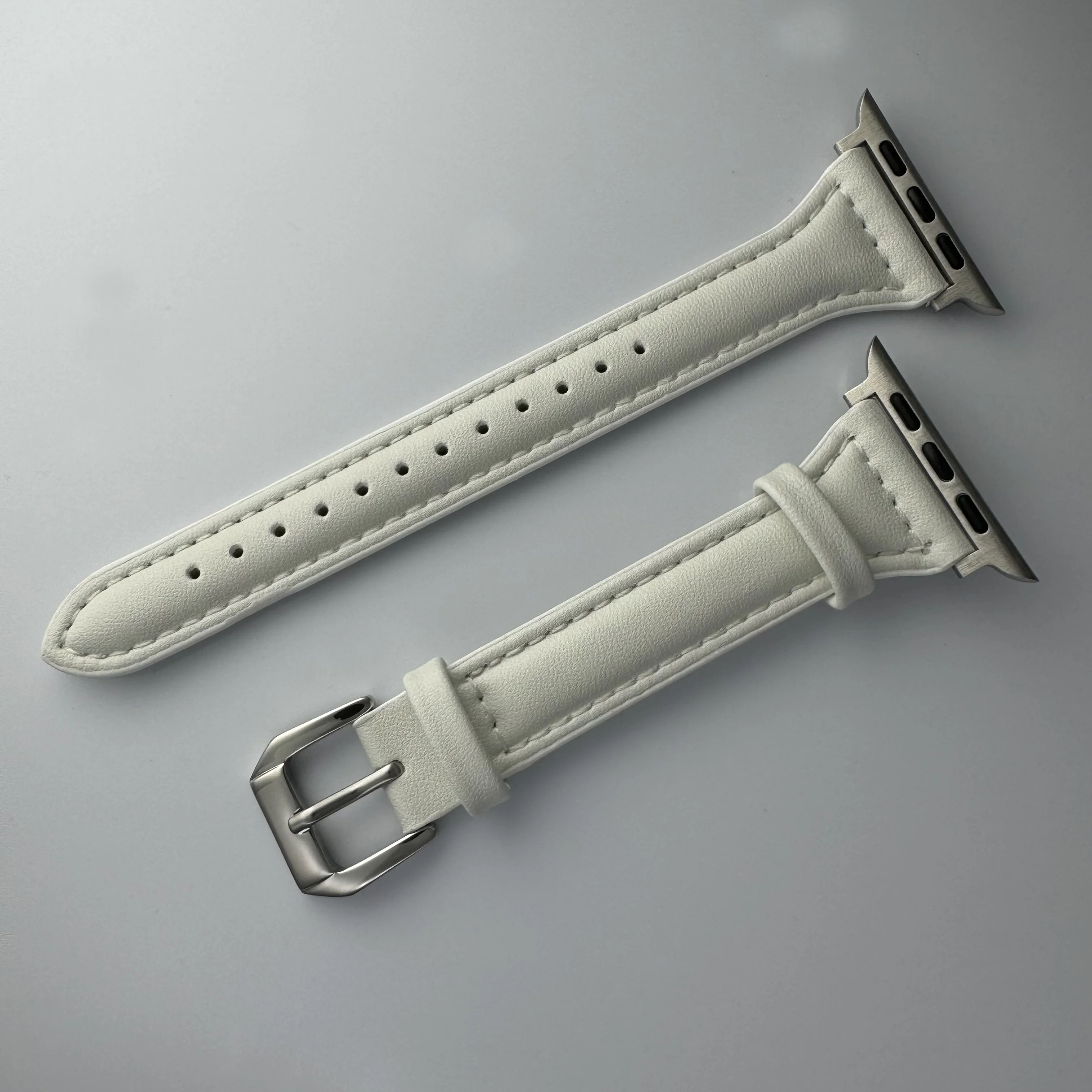 Slim Leather Strap For Apple Watch Band 44mm 40mm 41mm 42mm 38mm 49 44 mm Bracelet apple watch 8 45mm bands Ultra 7 se 3 4 6 10