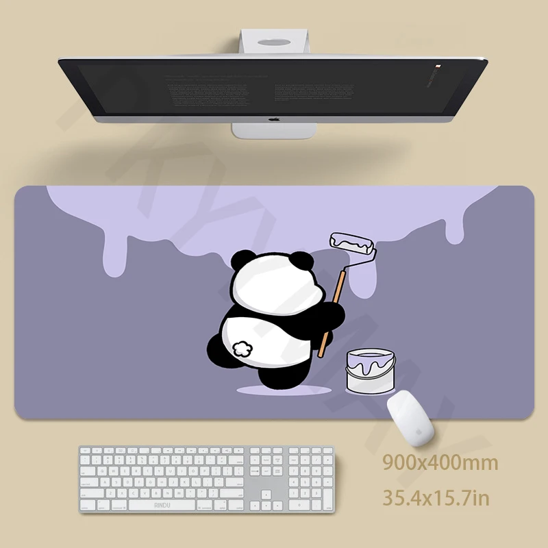 

Gaming Mousepad Panda Large Mouse Mat Big Desk Pad Non-Slip Rubber Mouse Pad Big Keyboard Mats Mouse Padn Cute Mousepads